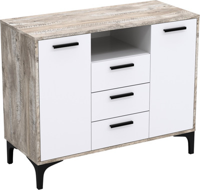 Тумба Кастанье Кантри ТК130.2-3 (белый/дуб юкон)