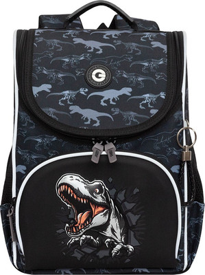 Школьный рюкзак Grizzly RAm-585-11 (черный/серый)