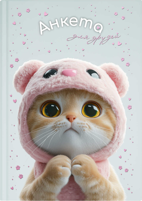 Дневничок Феникс+ Анкета для друзей. Кот в капюшоне / 72288 (128л)