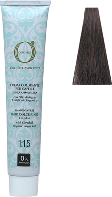 Крем-краска для волос Barex Olioseta Oro del Marocco тон 4.35 (100мл)