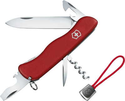 Нож швейцарский Victorinox Picknicker 0.8353 с темляком 4.1824.1 (красный)