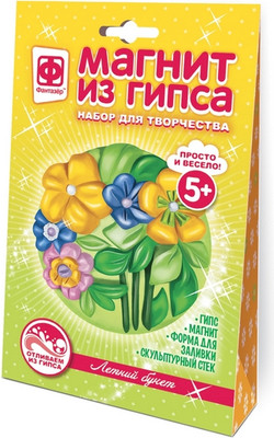 Набор для творчества Фантазер Магнит из гипса. Цветы. Летний букет / 707553