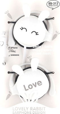 Наушники детские Darvish Зайки / DV-H-1415-3 (белый)