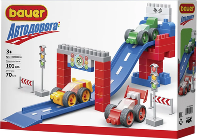 Конструктор Bauer Автодорога. Горный трамплин / RDM00036