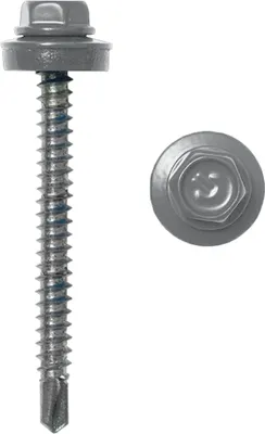 Саморез Admiral Кровельный 4.8x70 RAL 7016 Антрацит (250шт, шоубокс)