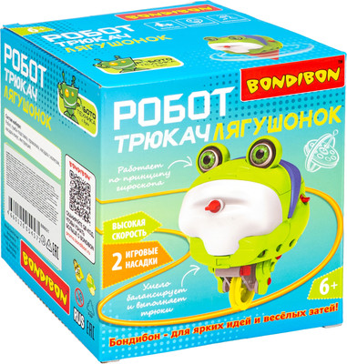 Развивающий игровой набор Bondibon Робот-Трюкач Лягушонок ВВ6621