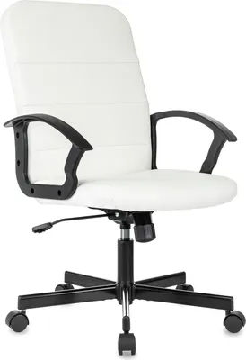 Кресло офисное Бюрократ Triest (белый экокожа)