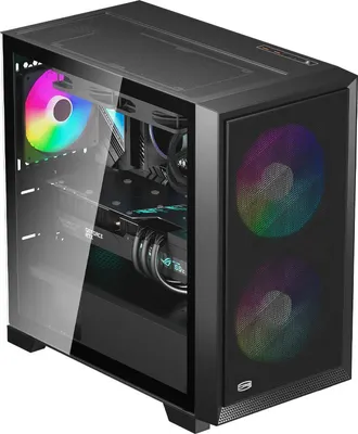 Корпус для компьютера PCCooler C3D310 BK ARGB / C3D310-BKP2-GL (без БП)