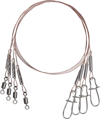 Набор поводков рыболовных AFW 1x7 18кг 20см (5шт)