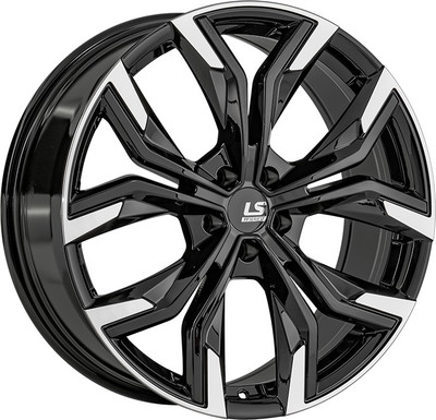 Литой диск LS wheels FlowForming RC92 18x7.5" 5x112мм DIA 66.6мм ET 50мм BKF