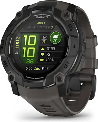 Умные часы Garmin Instinct 3 Amoled 50mm / 010-03020-00 (угольный)