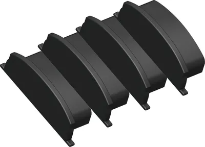 Заглушка для профиля Ambrella GP8210 BK (4шт, черный)