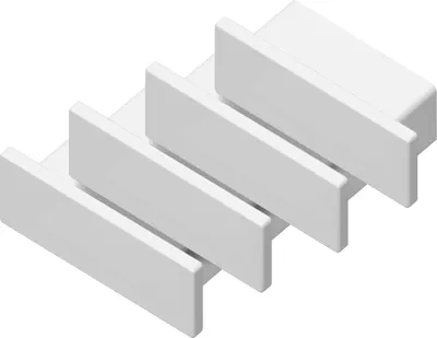 Заглушка для профиля Ambrella GP8300 WH (4шт, белый)