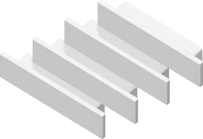 Заглушка для профиля Ambrella GP8450 WH (4шт, белый)