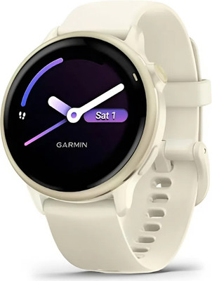 Умные часы Garmin Vivoactive 6 / 010-02985-01 (лунное золото)