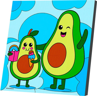 Картина по номерам Школа талантов Авокадо с мороженым / 10902037