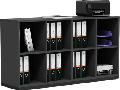 Тумба Crafto Хлоя 03 140x40x75 (графит)