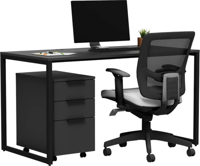 Письменный стол Crafto Тор с тумбой 08 138x70x75 (графит)