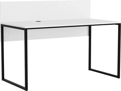 Письменный стол Crafto Тор с экраном 04 138x70x75 (белый/черный)