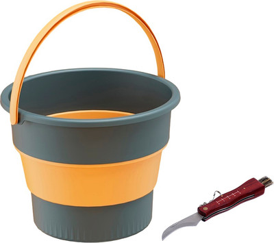 Нож грибника Boyscout 61922 со складным ведром Sundays Большое / TBD0603930601A (17л, темно-синий)