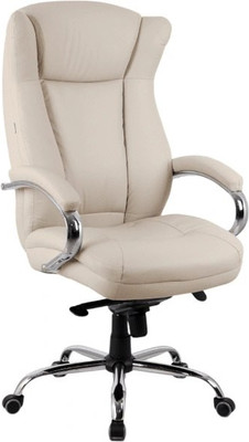 Кресло офисное King Style SHL-7-1 Hildi PU Chrome (экокожа, кремовый)