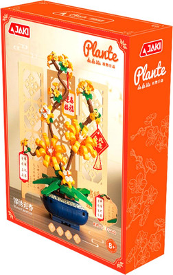 Конструктор Jaki Желтый цветок в горшке DK003