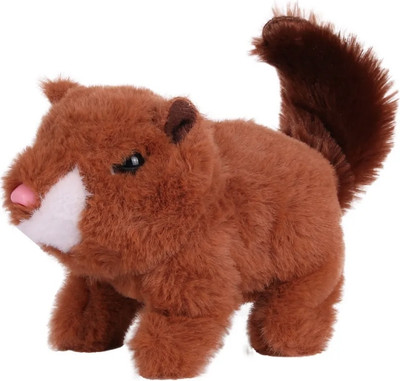 Интерактивная игрушка ПРЫГЛИ! Белка / AB-6007 (коричневый)