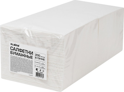 Бумажные салфетки Laima 116659 (200шт, белый)