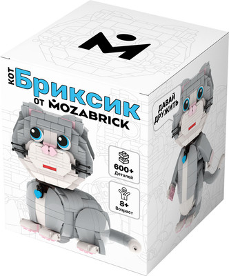 Конструктор Mozabrick Кот Бриксик / 60013