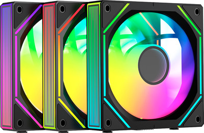 Набор вентиляторов для корпуса Ocypus Gamma F12 UNI BK ARGB Reverse Blade 3в1 (Gamma-F12-BK3AM01U)