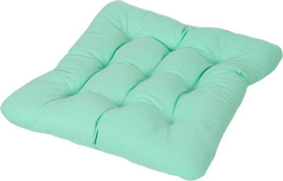 Подушка на стул BIO-LINE 9 точек с завязками 35x37 / PHH9 (мята)