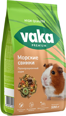 Корм для грызунов ВАКА Premium для морских свинок / В54227 (500г)