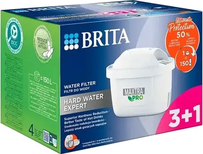 Комплект картриджей для фильтра Brita Maxtra Pro Hard Water Expert (3+1шт)