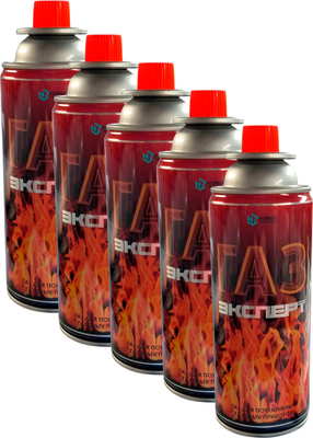 Газовый баллон туристический Новые Технологии Эксперт (5шт, 500мл/310гр)