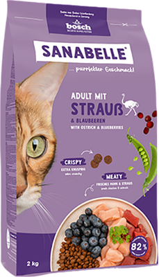 Сухой корм для кошек Bosch Petfood Sanabelle Adult Ostrich New (400г)