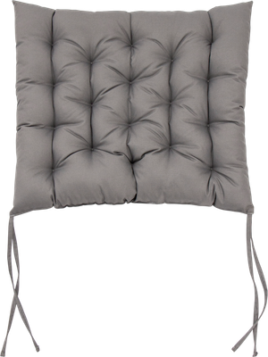 Подушка для садовой мебели BIO-LINE Оксфорд с завязками с 2 сторон 44x44 / PO (серый)