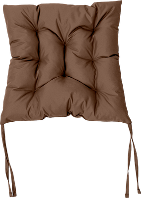 Подушка для садовой мебели BIO-LINE Оксфорд с завязками с 2 сторон 44x44 / PO (коричневый)