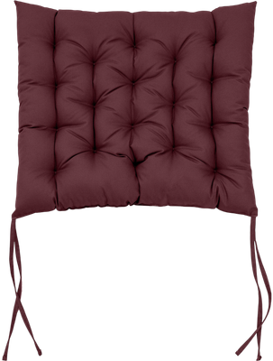 Подушка для садовой мебели BIO-LINE Оксфорд с завязками с 2 сторон 52x60 / PO (бордовый)
