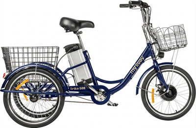 Электровелосипед MyWay Trike 350 Pro 24 (15, синий)