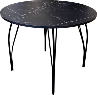 Обеденный стол Arvento Флок раздвижной (мрамор неро маркина)