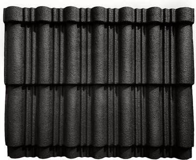 Лист кровельный SLAVDAH Полимерный 790x1050x3 4.977м.кв. (глубокий черный)