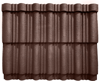 Лист кровельный SLAVDAH Полимерный 790x1050x3 4.977м.кв. (шоколадно-коричневый)