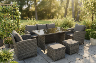 Комплект садовой мебели Sundays Madeira SFS 020 (серый/капучино подушки)