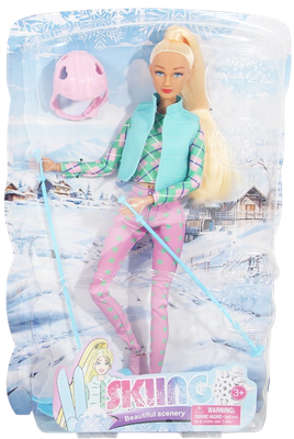 Кукла с аксессуарами Defa Зимний спорт / 8520b