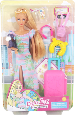 Кукла с аксессуарами Defa Путешествие / 8523