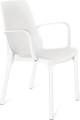 Стул Sheffilton SHT-ST76/S424 (белый/белый муар)