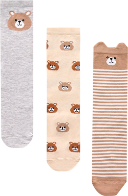 Носки детские Mark Formelle 430A-2884 (р.20, светло-серый меланж/нюдовый/капучино)