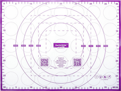 Коврик для теста Daswerk Силиконовый / 608423 (фиолетовый)