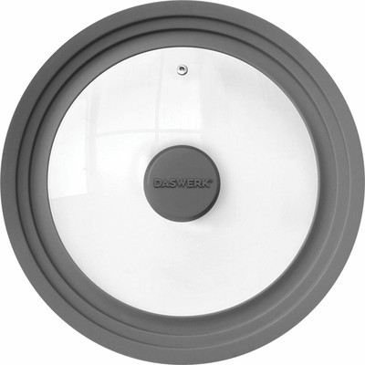 Крышка стеклянная Daswerk Универсальная / 607588 (серый)