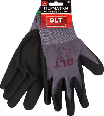 Перчатки защитные DLT С латексным покрытием / 3758 (L)
